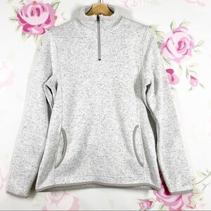 Thread & Supply Gray Quarter Zip Pullover Jacket M